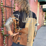 Knit V-neck Tunic in Camel/Grey melange at ooh la la! in Grapevine TX 76051