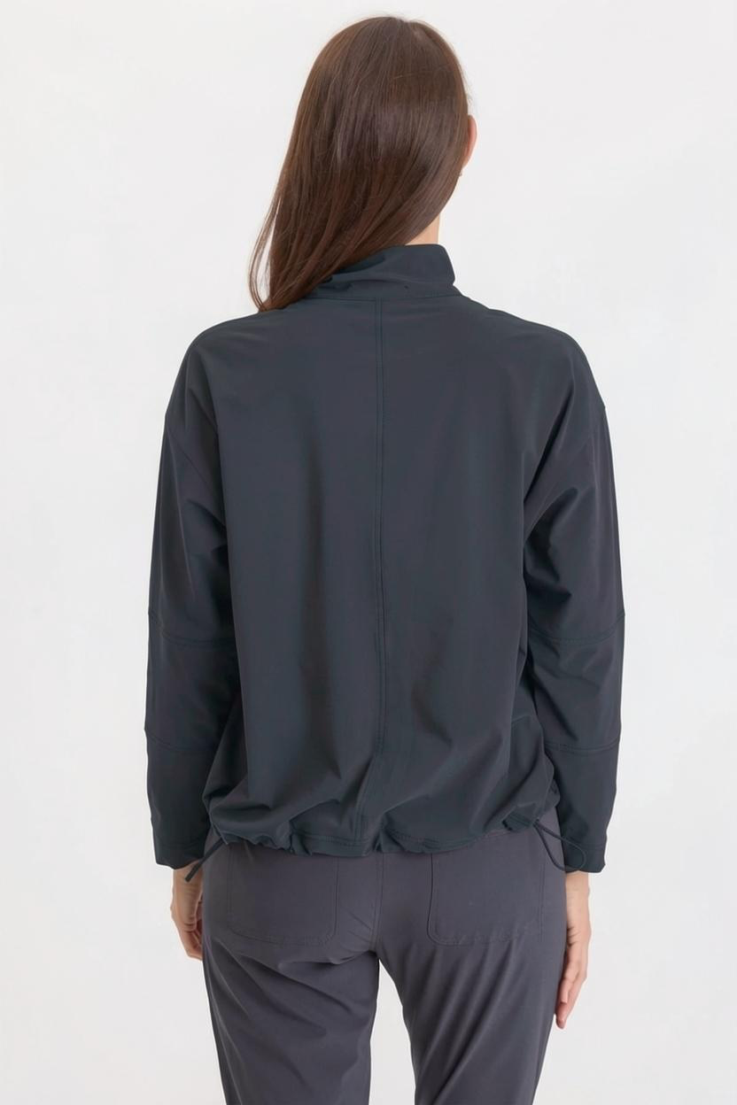 XCVI Romee Active Pullover in charcoal at ooh la la! in Grapevine TX 76051