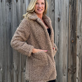 Poodle Fur Sherpa Coat