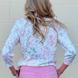 Soft Floral Pullover Sweater - 3