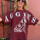 *FINAL SALE* Texas A&M Southern Split Oversized Tee