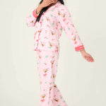 PJ Salvage Tini Time Drink Print 3-Piece Flannel PJ Set at ooh la la! in Grapevine TX 76051