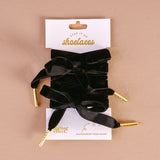 Step it Up Shoelaces in black velvet at ooh la la! in Grapevine TX 76051