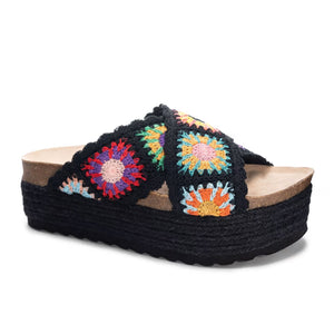 Plays Crochet Platform Sandal