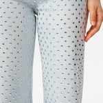 Valentine High Rise Straight Silver Stud Jeans at ooh la la! in Grapevine TX 76051