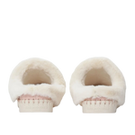 Tulip Faux Fur Trimmed Slippers in adobe rose at ooh la la! in Grapevine TX 76051