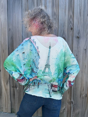 Paris Batwing Sweater