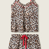 PJ Salvage Holiday Dreams Leopard Print Shorts Set at ooh la la! in Grapevine TX 76051