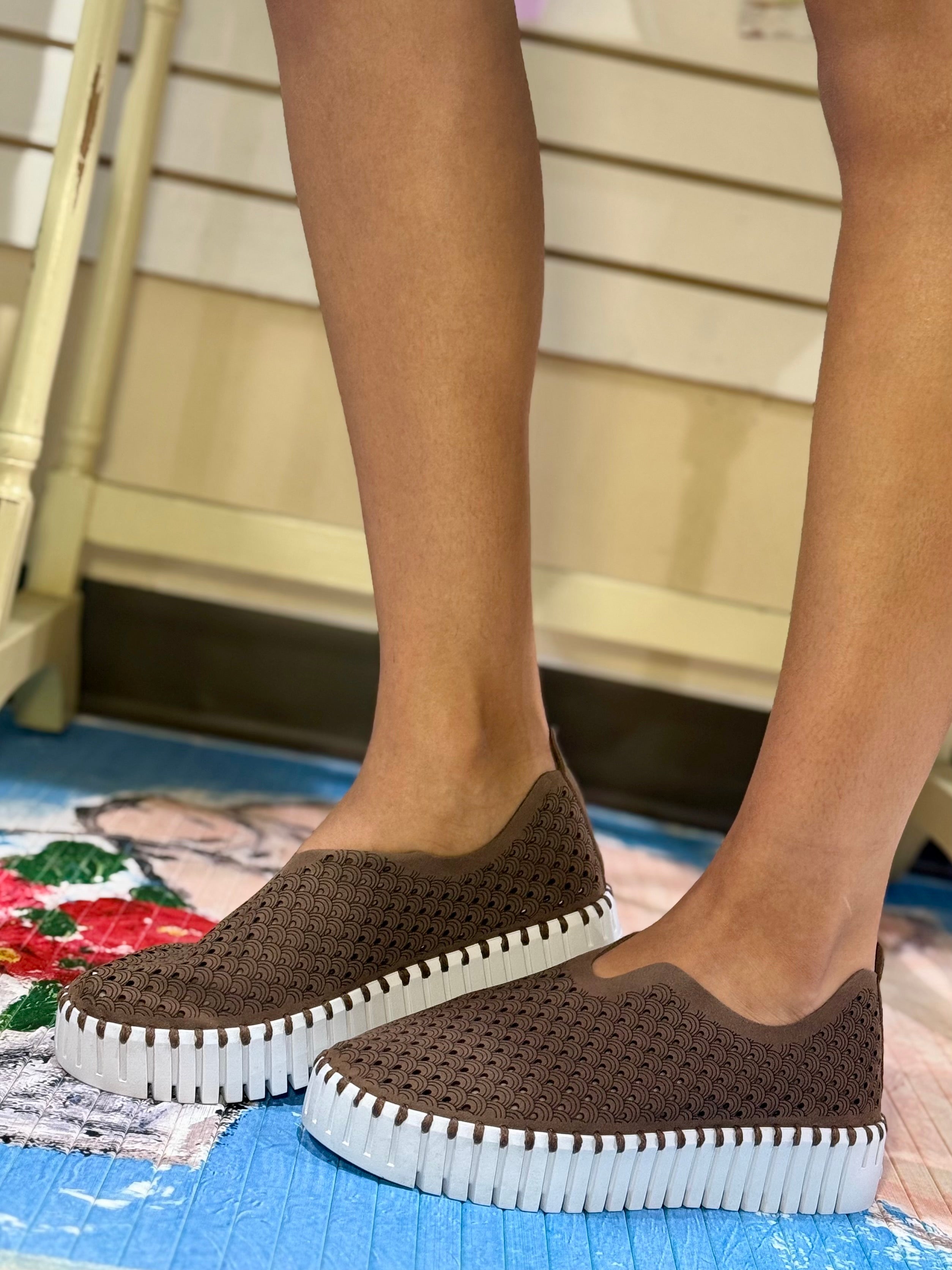 Ilse Jacobsen Tulip Platform Shoe in brown at ooh la la! in Grapevine TX 76051