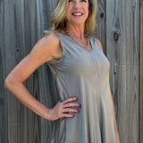 Satin V-Neck Tank Top