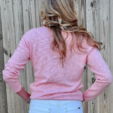 V-Neck Pullover Light Cotton Sweater - 3
