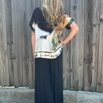 Made in Italy Satin Wide Leg Pants in Black at ooh la la! in Grapevine TX 76051