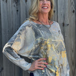 Marble Print Batwing Sweater at ooh la la! in Grapevine TX 76051