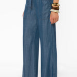 Velvet Heart Luxurious Aleah Calva Wide leg denim look Tencel Pants at ooh la la! in Grapevine TX 76051