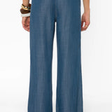 Velvet Heart Luxurious Aleah Calva Wide leg denim look Tencel Pants at ooh la la! in Grapevine TX 76051