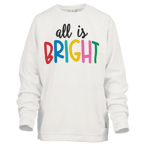 All is Bright Ribbed Sweatshirt at ooh la la! in Grapevine TX 76051