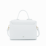 Vegan leather crossbody in white, bow satchel bag, designer vegan handbags, women's spring purses, bow front handbag, gold hardware crossbody, eco-friendly satchel, Zoey bag.
ooh la la! in Grapevine TX 76051