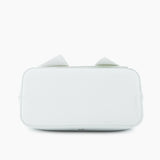 Vegan leather crossbody in white, bow satchel bag, designer vegan handbags, women's spring purses, bow front handbag, gold hardware crossbody, eco-friendly satchel, Zoey bag.
ooh la la! in Grapevine TX 76051