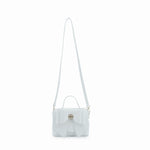 Vegan leather crossbody in white, bow satchel bag, designer vegan handbags, women's spring purses, bow front handbag, gold hardware crossbody, eco-friendly satchel, Zoey bag.
ooh la la! in Grapevine TX 76051