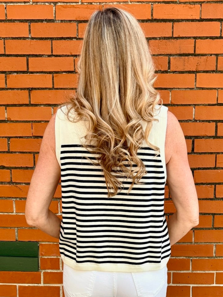 Queen of Sparkles Knit American Flag Stripe Tank at ooh la la! in Grapevine TX 76051