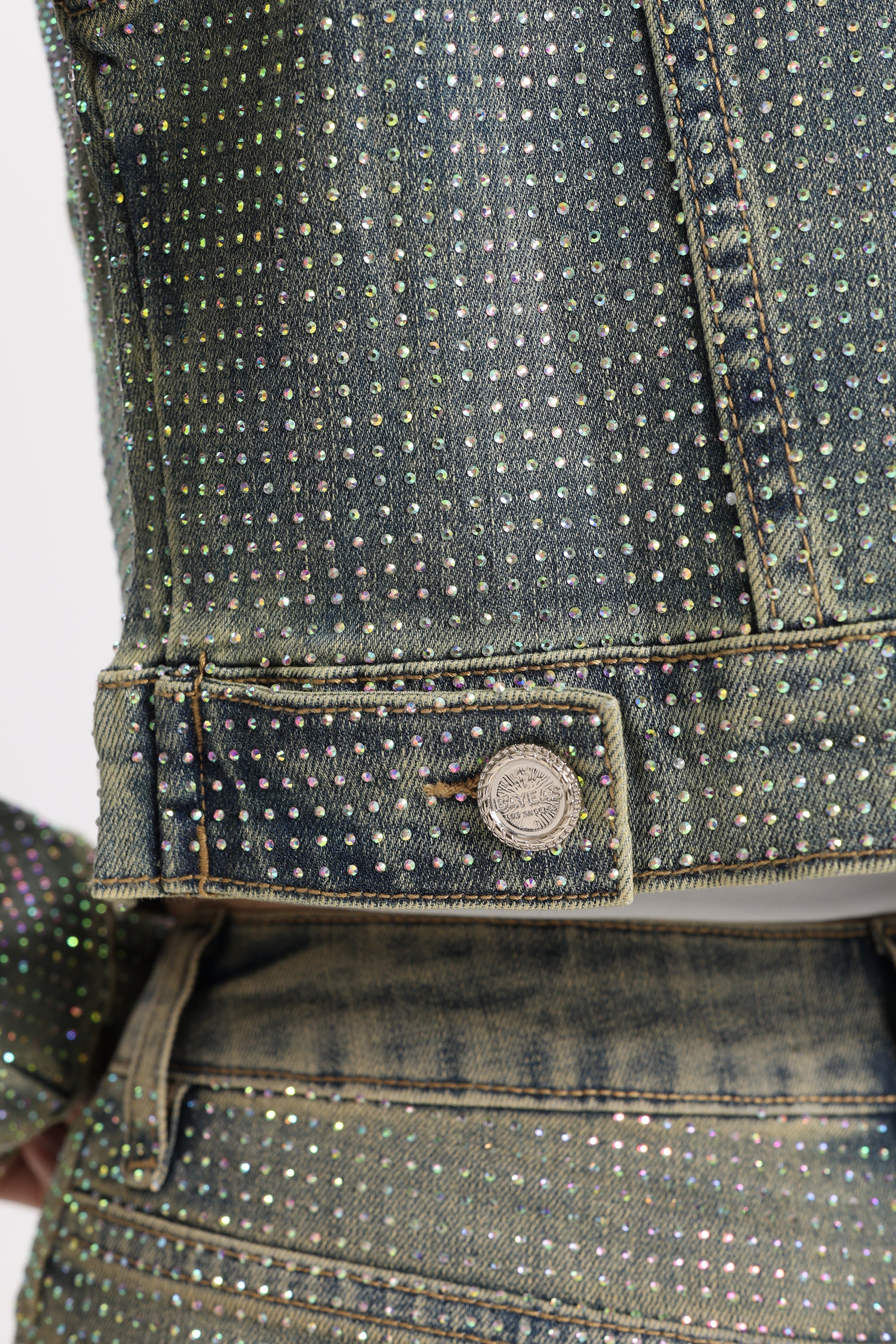 Bayeas Rhinestone Denim Jacket in newedge at ooh la la! in Grapevine TX 76051