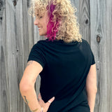 Molly Bracken Pearl Trim knit sweater top in black at ooh la la! in Grapevine TX 76051