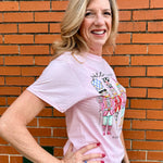 Simply Southern Y'all Are Nuts Nutcracker graphic tee in peony pink at ooh la la! in Grapevine TX 76051