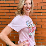 Simply Southern Y'all Are Nuts Nutcracker graphic tee in peony pink at ooh la la! in Grapevine TX 76051