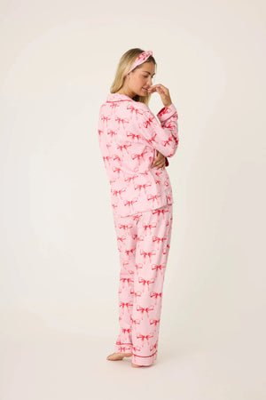 PJ Salvage Ribbons & Bows Flannel PJ Set