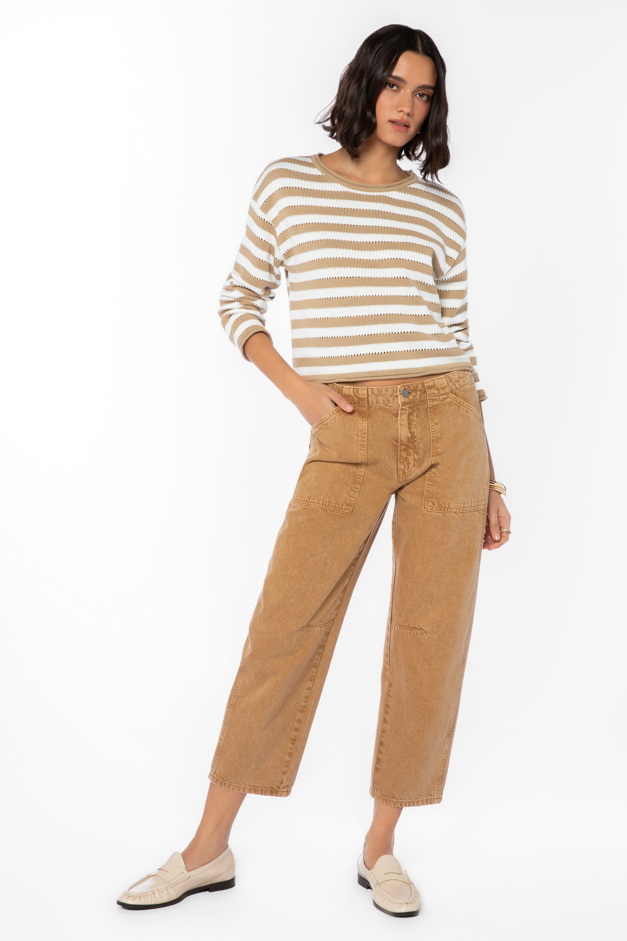 Velvet Heart Bartly Desert Storm Jeans in warm tan camel at ooh la la! in Grapevine TX 76051