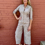 XCVI Wearables Wexel Jacket and Faulkner Crop Pant in Foxglove Pigment at ooh la la! in Grapevine TX 76051