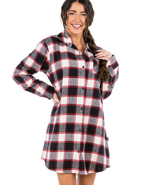 Flannel Nightshirts - Multiple Colors