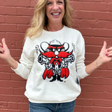 Texas Tech Chenille Mascot Sweatshirt at ooh la la! in Grapevine TX 76051