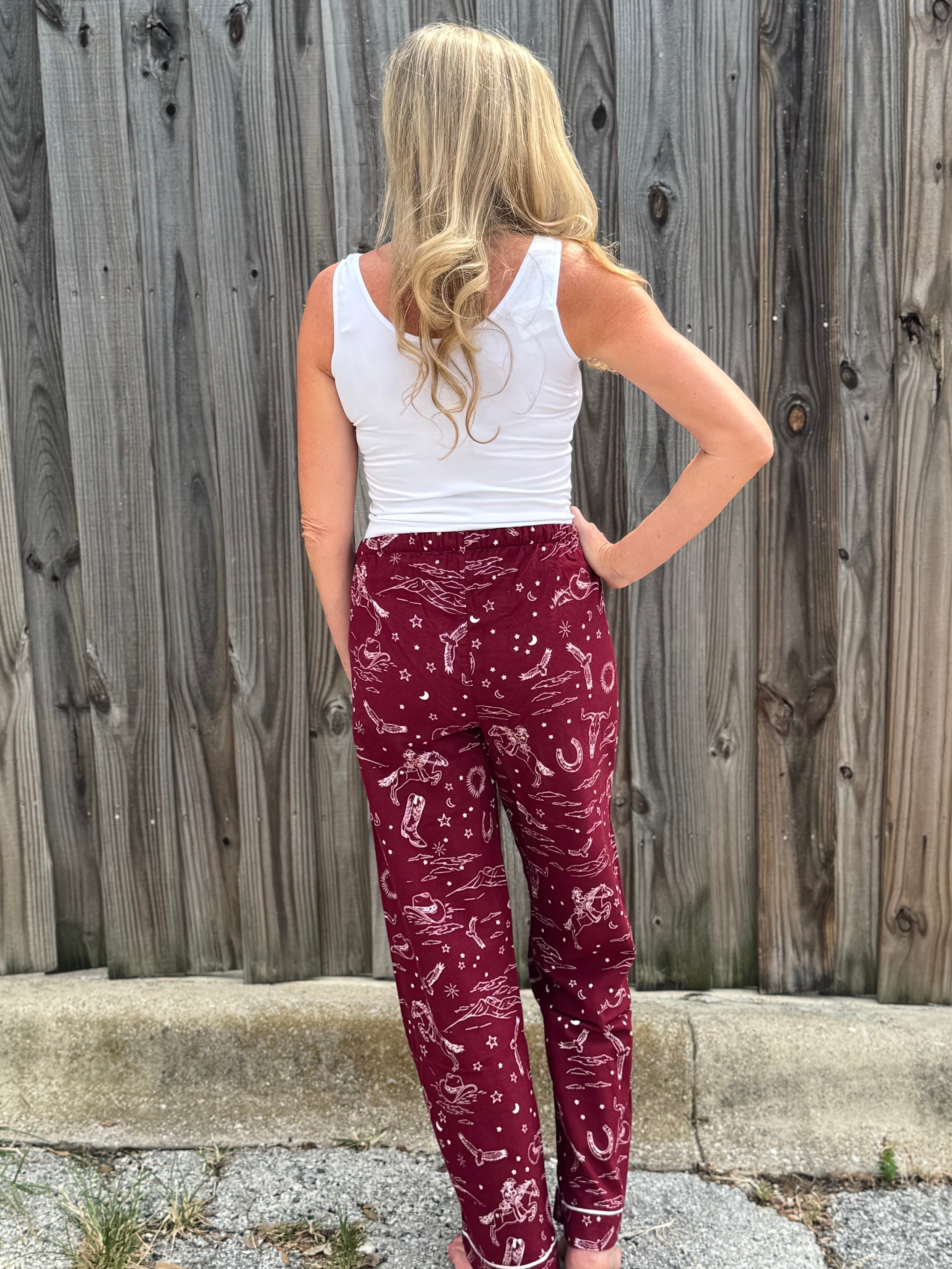 PJ Salvage Hold Your Horses Flannel Pants at ooh la la! in Grapevine TX 76051