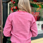 Holly Dolly Christmas Inverted Sweatshirt in red at ooh la la! in Grapevine TX 76051