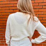Simply Southern Santa Baby Embroidered Pullover Sweater in white at ooh la la! in Grapevine TX 76051