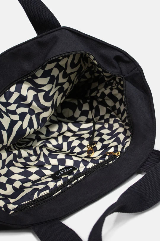 Kind Bag London - Large Carry-All Tote Bag in black at ooh la la in Grapevine TX 76051