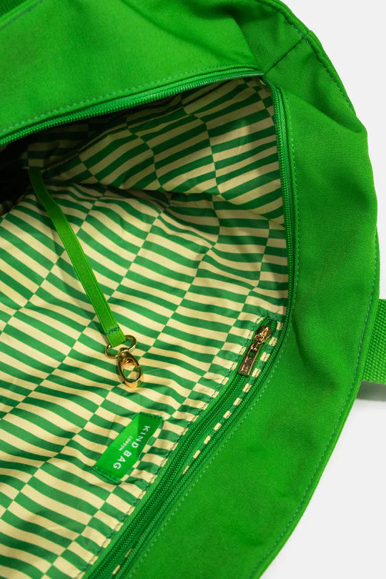 Kind Bag London - Large Carry-All Tote Bag in green at ooh la la in Grapevine TX 76051