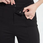 Lysse Nadia Zip Front Ponte Trouser in black at ooh la la! in Grapevine TX 76051