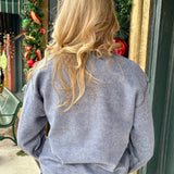 Ho Ho Holy Sh*t I'm Drunk Inverted Sweatshirt In charcoal grey at ooh la la! in Grapevine TX 76051