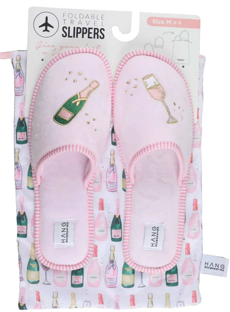Champagne Slippers in a Bag at ooh la la! in Grapevine TX 7601
