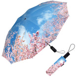 Art Print Travel Umbrella - Compact, One-Touch Open & Close
