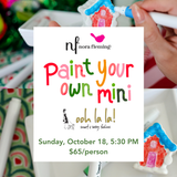 Paint Your Own Mini Event Ticket for October 18 @5:30 PM at ooh la la! in Grapevine TX 76051