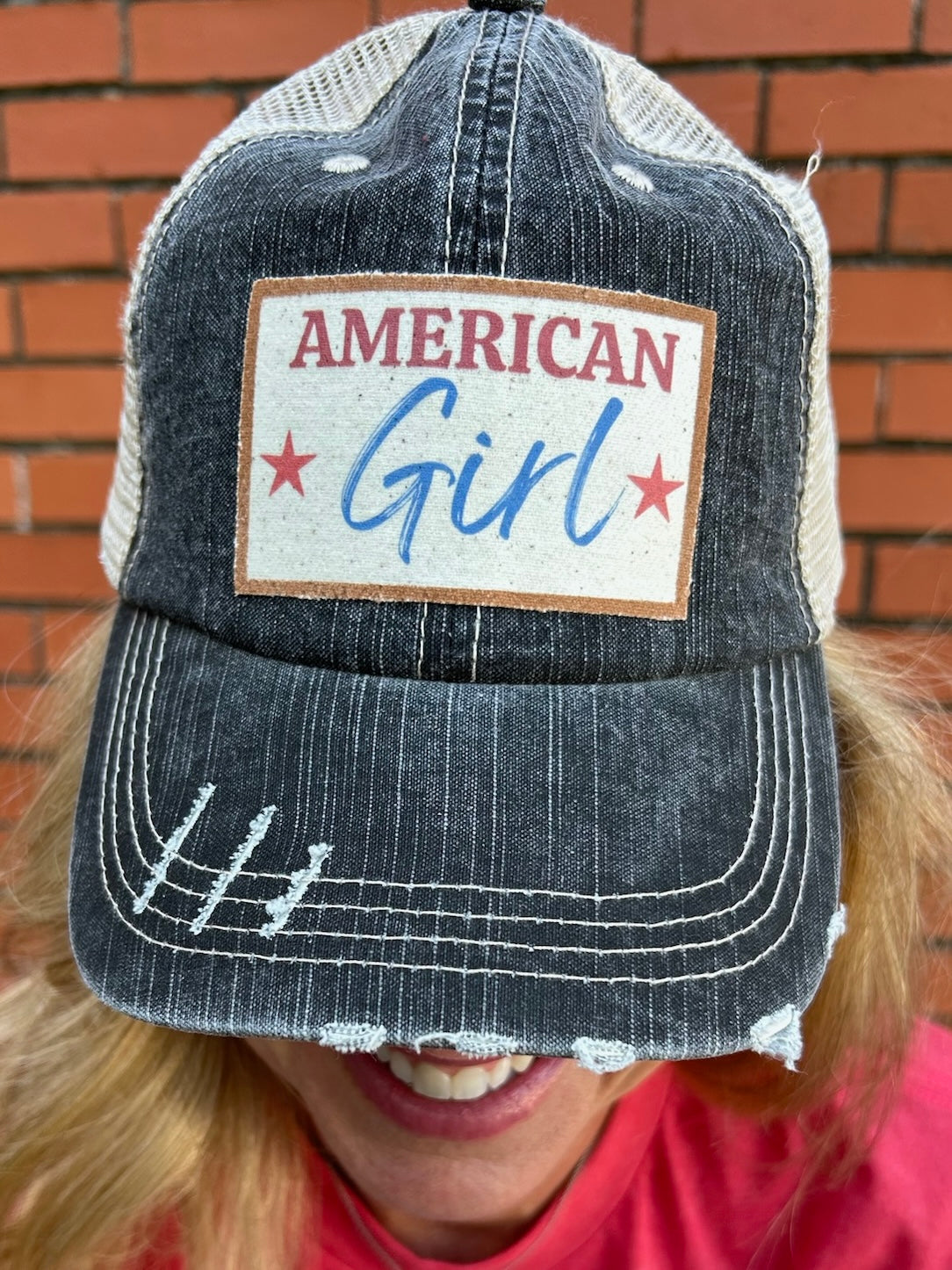 “American Girl” ball cap at ooh la la! in Grapevine TX 76051