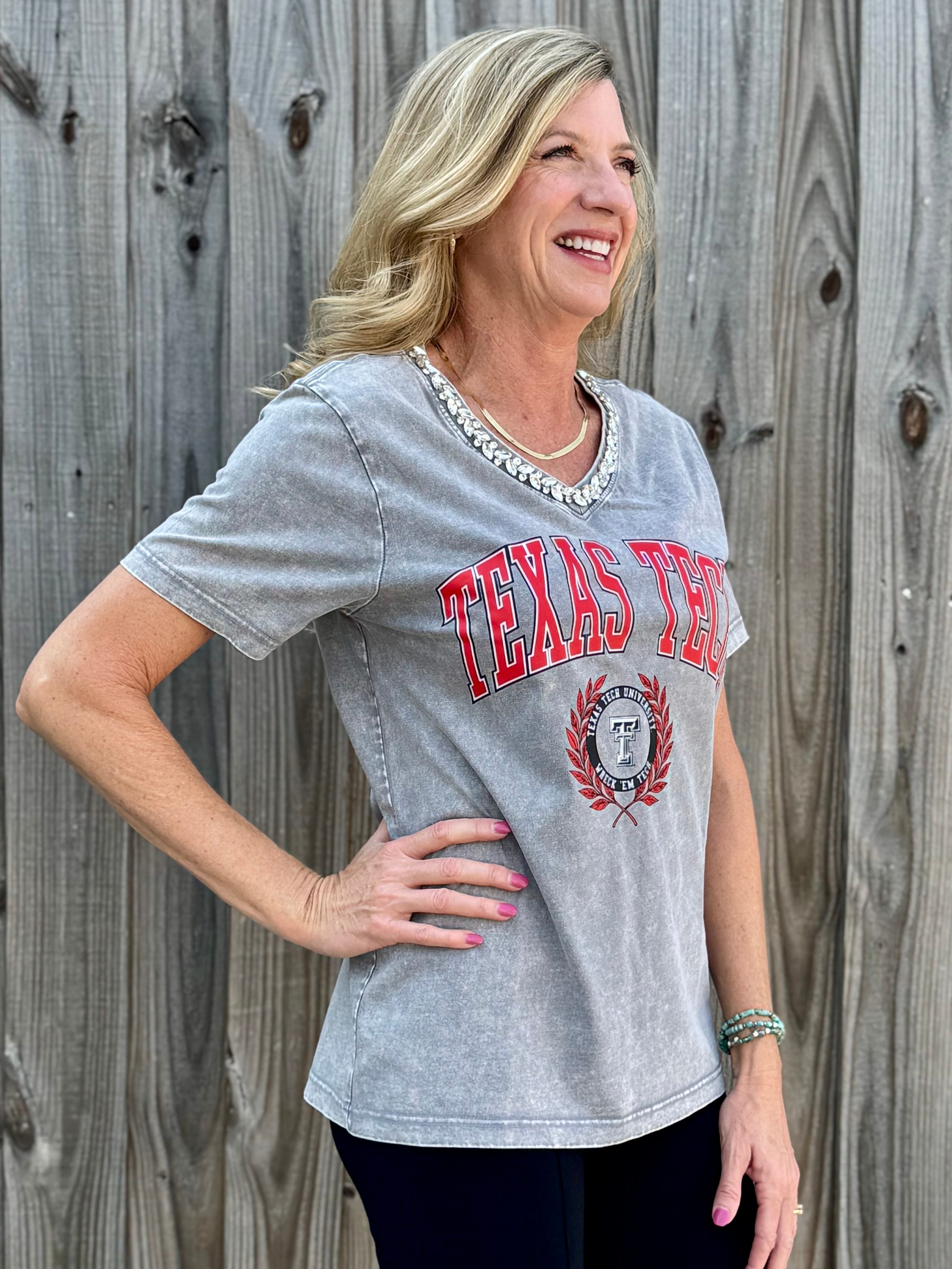 Texas Tech Iconic Edge Relaxed Fit Tee at ooh la la! in Grapevine TX 76051