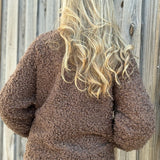 Poodle Fur Sherpa Zip Jacket