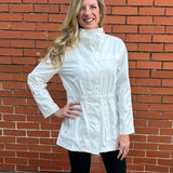 Casual Short Raincoat in white at ooh la la! in Grapevine TX 76051