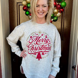 Christmastime Glitter Print Sweatshirt at ooh la la! in Grapevine TX 76051