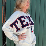 Texas Appliqued Oversized Dolman Sweatshirt at ooh la la! in Grapevine TX 76051