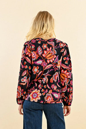 Molly Bracken Abstract Floral Top